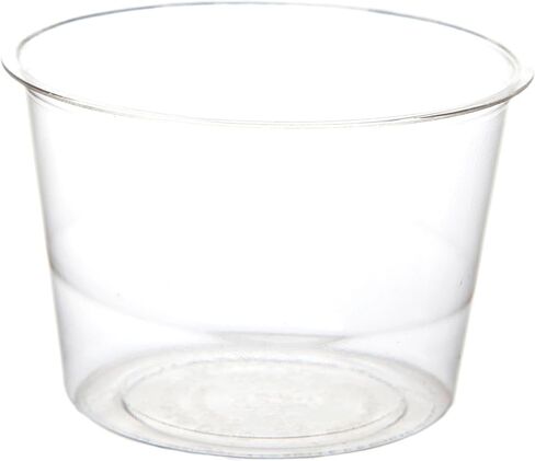 ECO PRODUCTS Compostable Clear Green PLA Plastic Portion Cup Lids, Case of 2000, Veridian, Fits 2-4oz Food Containers, Renewable Plant-Based, Disposable, ASTM Compliant, BPI-Certified in Saudi Arabia
