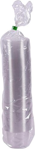 ECO PRODUCTS Compostable Clear Green PLA Plastic Portion Cup Lids, Case of 2000, Veridian, Fits 2-4oz Food Containers, Renewable Plant-Based, Disposable, ASTM Compliant, BPI-Certified in Saudi Arabia