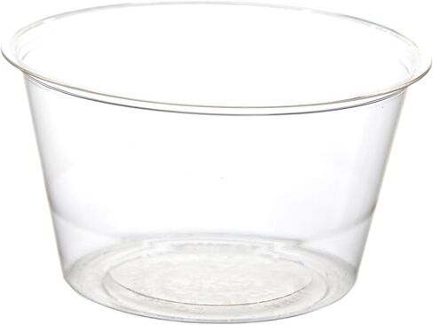 ECO PRODUCTS Compostable Clear Green PLA Plastic Portion Cup Lids, Case of 2000, Veridian, Fits 2-4oz Food Containers, Renewable Plant-Based, Disposable, ASTM Compliant, BPI-Certified in Saudi Arabia