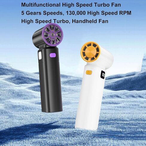 GLOGLOW Electric Air Duster USB Rechargeable High Speed Air Blower Airflow Portable Compressed Air Duster with LED Light for Pet Drying Keyboard Cleaning Outdoor Camping (Black) in Saudi Arabia
