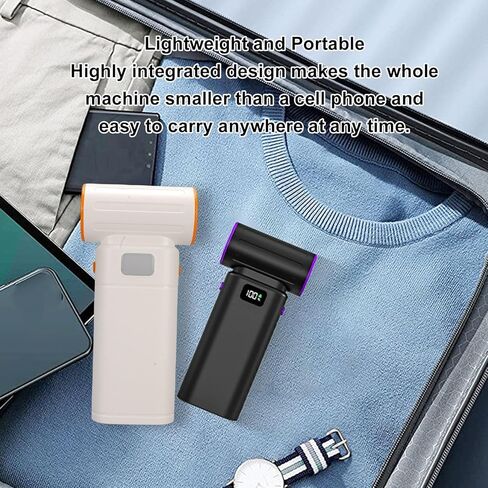 GLOGLOW Electric Air Duster USB Rechargeable High Speed Air Blower Airflow Portable Compressed Air Duster with LED Light for Pet Drying Keyboard Cleaning Outdoor Camping (Black) in Saudi Arabia