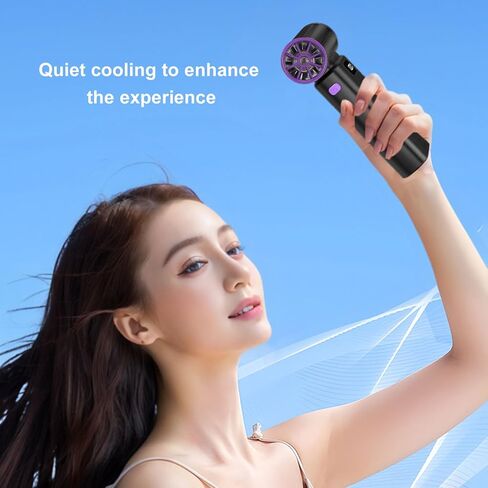 GLOGLOW Electric Air Duster USB Rechargeable High Speed Air Blower Airflow Portable Compressed Air Duster with LED Light for Pet Drying Keyboard Cleaning Outdoor Camping (Black) in Saudi Arabia