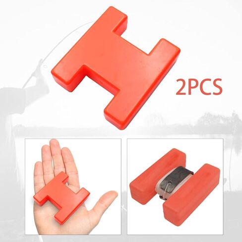 2pcs إكسسوارات عوامة العوامة Red H Block ، معالجة طولها 2 بوصة لسمك الصيد الكارب in Saudi Arabia
