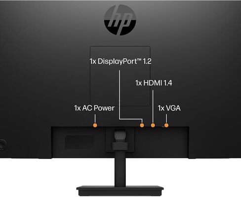 HP P27H G5 27inch 1920 × 1080 شاشة LCD Full HD Edge LED ، حزمة 2 عبوة مع HDMI ، VGA ، منفذ العرض مع مكبرات صوت مدمجة وحامل شاشة مزدوج المكتب in Saudi Arabia