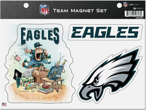 Rico Industries NFL Football Cleveland Browns Gary Patterson The Fan Team Magnet Set 8.5" x 11" - Home Décor - Regrigerator, Office, Kitchen in Saudi Arabia