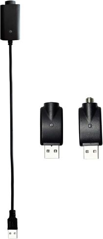 Smart USB Charging Cable with LED Conversion Indicator Light, 3-Piece Set Smart Overcharge Protection USB Adapter and Wireless Home Soldering Iron Charger (Black) in Saudi Arabia