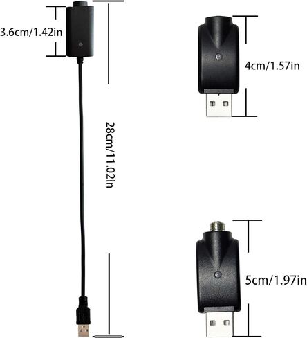 Smart USB Charging Cable with LED Conversion Indicator Light, 3-Piece Set Smart Overcharge Protection USB Adapter and Wireless Home Soldering Iron Charger (Black) in Saudi Arabia