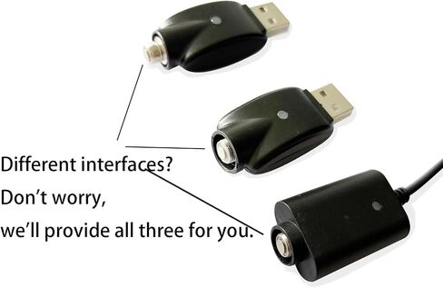 Smart USB Charging Cable with LED Conversion Indicator Light, 3-Piece Set Smart Overcharge Protection USB Adapter and Wireless Home Soldering Iron Charger (Black) in Saudi Arabia