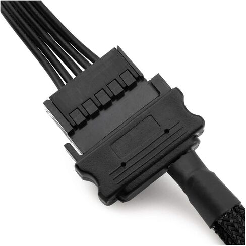 SATA to 3 Pin / 4 Pin Fan Adapter 15 Pin SATA to 12V PC Case Fan Splitter Extension Power Cable Adapter in Saudi Arabia
