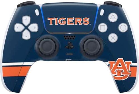 Skinit Decal Gaming Skin Compatible with PS5 Controller - Officially Licensed Auburn University Logo Blue Design in Saudi Arabia