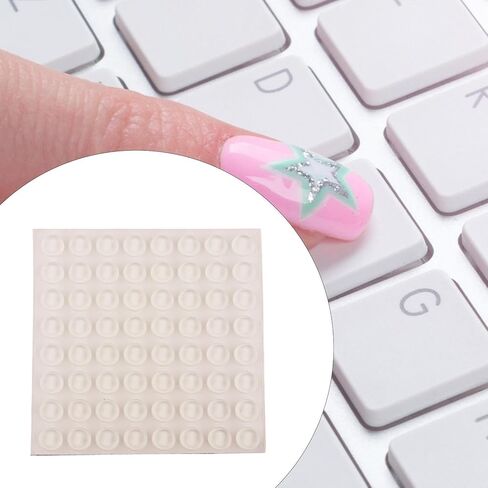 Nail Protection Silicone Keyboard Stickers for Typing, Protective Nail Keyboard Stickers, Keyboard Stickers for Long Nails, 12x4mm 64pc in Kuwait