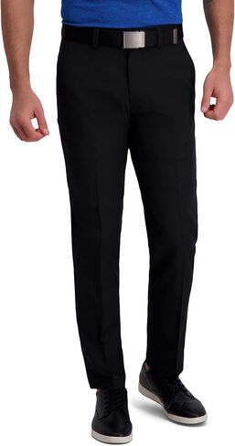 Haggar Men's Cool Right Performance Flex Straight Fit Flat Front Pant-reg. and Big & Tall in Saudi Arabia