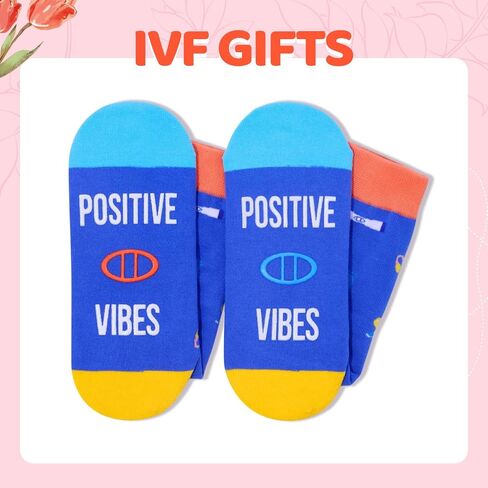 HAPPYPOP IVF Gifts Fertility Infertility Gifts for Women, IVF Socks Egg Socks Lucky Socks, Embryo Transfer Gifts Egg Retrieval Socks in Saudi Arabia
