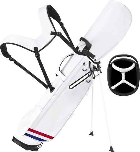 Lightweight Golf Stand Bag, Durable 4-Way Full-Length Dividers with Dual Straps & Stand Golf Carry Bag,Navy in Saudi Arabia