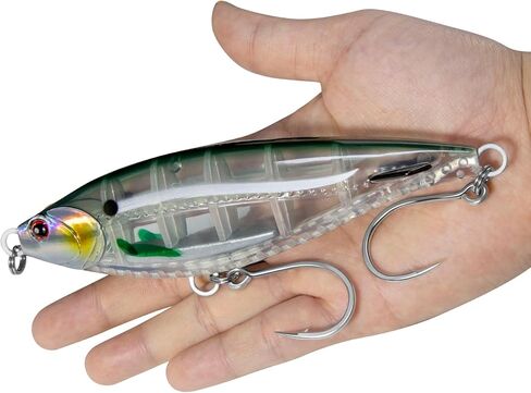 Alwonder Sinking High Speed Trolling Fishing Lure, 5.9in Saltwater Casting Twitch Bait Jerkbait with #7/0 Hook, Large Size Hard Bait Offshore Trolling Fishing Billfish, Dorado, Tuna, Wahoo in Kuwait