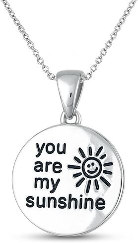 Charmsy 925 Sterling Silver Jewelry Inspiration Engraved Pendant Necklace with Cable Chain for Women Teen in Saudi Arabia