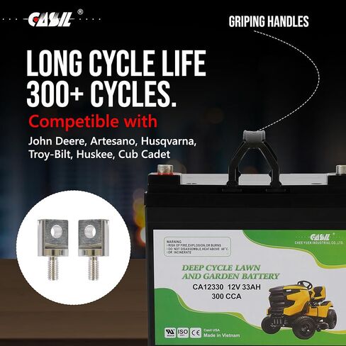 بطارية Casil Lawn & Garden AGM ، 12V 300CCA BCI Group U1 بطارية Cub Cadet ، John Deere ، Toro ، Craftsman ، TCA25015 ، 163465 in Kuwait