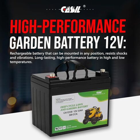 بطارية Casil Lawn & Garden AGM ، 12V 300CCA BCI Group U1 بطارية Cub Cadet ، John Deere ، Toro ، Craftsman ، TCA25015 ، 163465 in Kuwait