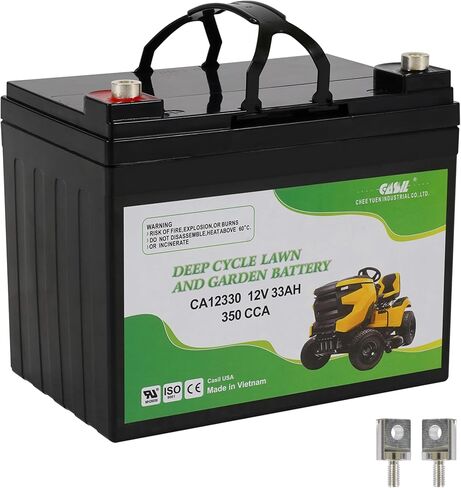 بطارية Casil Lawn & Garden AGM ، 12V 300CCA BCI Group U1 بطارية Cub Cadet ، John Deere ، Toro ، Craftsman ، TCA25015 ، 163465 in Kuwait