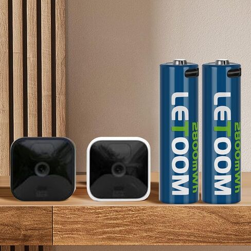 بطاريات AA القابلة لإعادة الشحن 2800MWH في الساعة Lithium AA بطاريات 1.5 فولت مضاعفة بطارية مع كابل شحن USB-C 4 في 1 in Kuwait