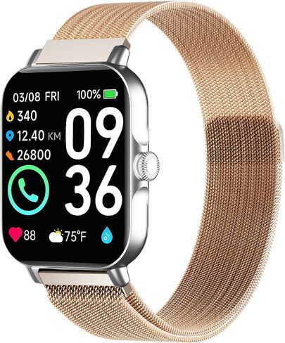 Mesh Metal 22mm Watch Band متوافق مع IDW19 ، IDW13 ، IDW16 Smartwatch ، حزام بديل سريع لإصدار الفولاذ المقاوم للصدأ المغناطيسي لـ Fitpolo IDW13/Toobur IDW16/IDW20/IDW19 للغاية IDW19 in Kuwait