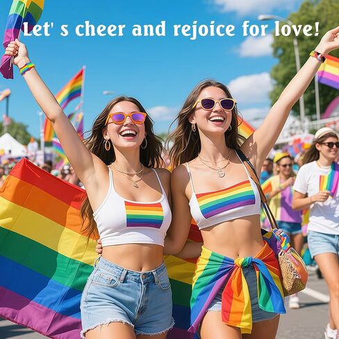 wipalor Pride Rainbow Band Fit Apple Watch Bands for Women 42mm 41mm 40mm 38mm, Sport Silicone iWatch Bands for Rainbow iPhone Watch Series 10 9 8 7 SE 6 5 4 3 2 1-Pride in Kuwait