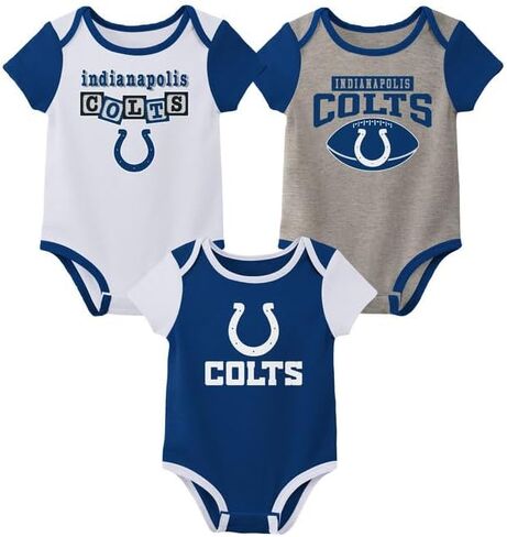 Outerstuff NFL Newborn Infants Building Block Fan 3 Piece Onesie Creeper Bodysuit Romper Set in Saudi Arabia