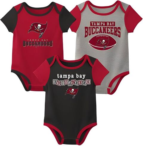 Outerstuff NFL Newborn Infants Building Block Fan 3 Piece Onesie Creeper Bodysuit Romper Set in Saudi Arabia