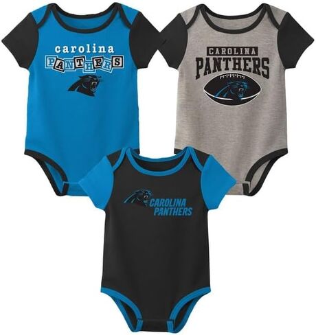 Outerstuff NFL Newborn Infants Building Block Fan 3 Piece Onesie Creeper Bodysuit Romper Set in Saudi Arabia