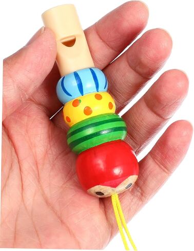 Toddmomy 3pcs Wooden Whistles for Kid,Cute Animal Whistles Music Instrument Toys Kids Party Noisemakers Whistles Party Bag Fillers,Random Color in Saudi Arabia