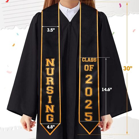 Vansolinne 2024 ممرضة التخرج سرق فئة 2024 مدرسة التمريض خريج وشاح ممرضة RN فكرة هدية التخرج in Saudi Arabia
