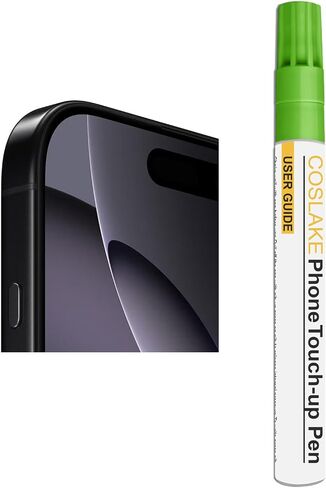 Black Titanium Touch Up Paint for iPhone 16 Pro/16 Pro Max, Phone Side Paint Scratch Repair, Quick & Easy Solution to Repair, Scratch Remover Pen with 1PC Replacement Pen Nib in Kuwait