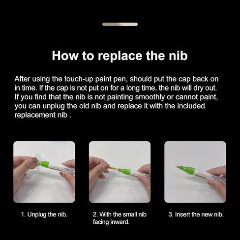 Black Titanium Touch Up Paint for iPhone 16 Pro/16 Pro Max, Phone Side Paint Scratch Repair, Quick & Easy Solution to Repair, Scratch Remover Pen with 1PC Replacement Pen Nib in Kuwait