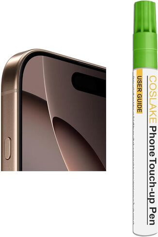 Black Titanium Touch Up Paint for iPhone 16 Pro/16 Pro Max, Phone Side Paint Scratch Repair, Quick & Easy Solution to Repair, Scratch Remover Pen with 1PC Replacement Pen Nib in Kuwait