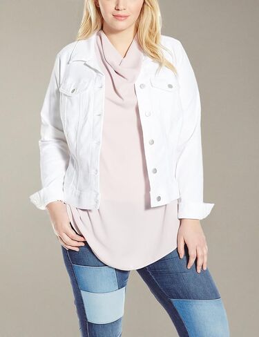Jessica Simpson Women's Pixie Denim Jacket White in Saudi Arabia