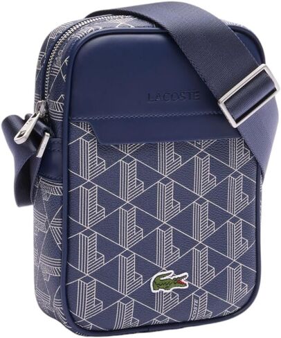 Lacoste Vertical Camera Bag, Noir Blanc in Saudi Arabia