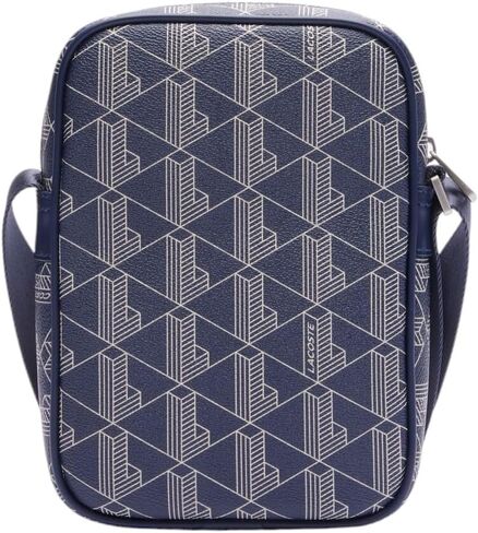 Lacoste Vertical Camera Bag, Noir Blanc in Saudi Arabia