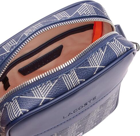 Lacoste Vertical Camera Bag, Noir Blanc in Saudi Arabia