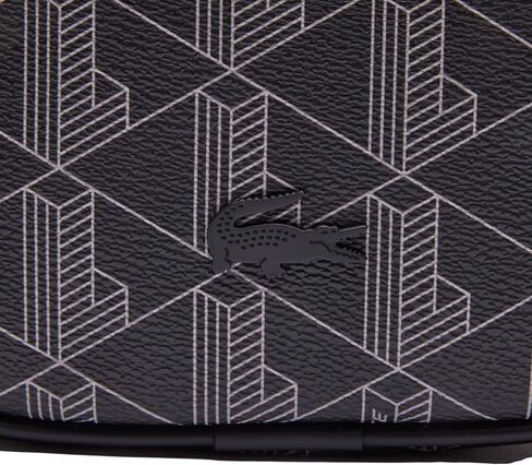Lacoste Vertical Camera Bag, Noir Blanc in Saudi Arabia