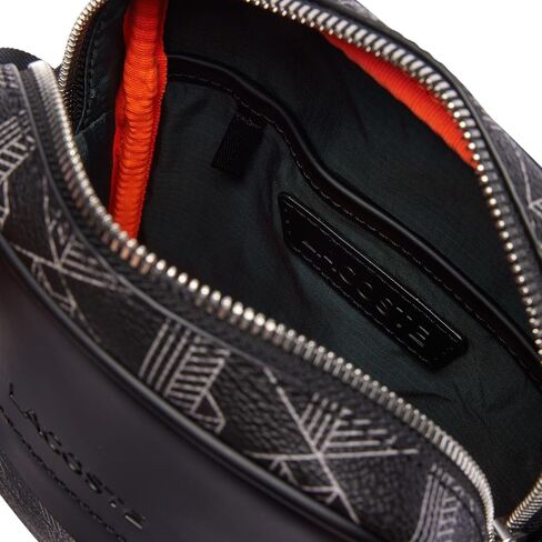 Lacoste Vertical Camera Bag, Noir Blanc in Saudi Arabia