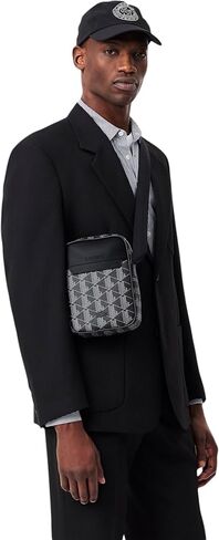 Lacoste Vertical Camera Bag, Noir Blanc in Saudi Arabia