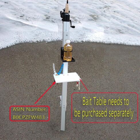 Brocraft Surf Rod Holder/Surf Spike Rod Holder with Cup Holder/Sand Spike Rod Holder/Sand Spikes for surf Fishing in Saudi Arabia