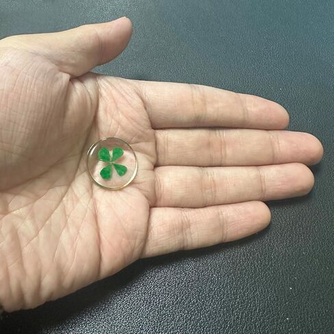 Good Luck Four Leaf Clover Crystal Token in Saudi Arabia