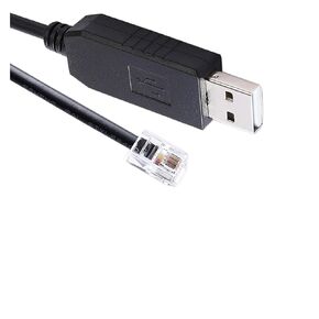 USB RS232 Serial to RJ10 4P4C Converter Adapter Cable for Meade ETX-125 ETX-90 ETX-70 LXD-75 LX90(1M)