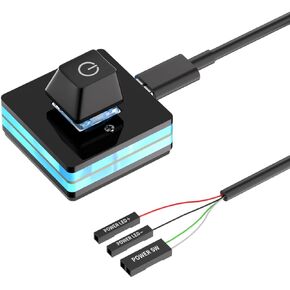 PC Power Button, Desktop External PC Power Supply Switch for Computer Motherboard
