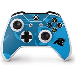 Skinit Decal Gaming Skin Compatible with Xbox One S Controller - Officially Licensed NFL Carolina Panthers Double Vision Design