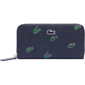 Lacoste Women's Holiday Large Zip Wallet, Marine, One Size in Saudi Arabia