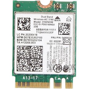 Wii-Fi Card AC 3160 3160ngw 433Mb blluetuoth4.0 الفرقة المزدوجة 2.4G/5GHz M.2 NGFF لـ Y40 Y50 E550 E450 Yoga 3 B70 E550 G40 G70 NEW
