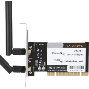 Wirel Card CardDesktop Card2.4G/5G CardWifi Card Card Antenna,Wirel Card AR9220 300M PCI Desktop Cuter Dual Band 2.4/5GHz WiFi A