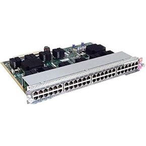 Cisco WS-X4648-RJ45V+E Network Switch Module Fast Ethernet, Gigabit Ethernet Catalyst 4500E Series 48-Port, PoE, PoEP, 10/100/1000 (RJ-45)